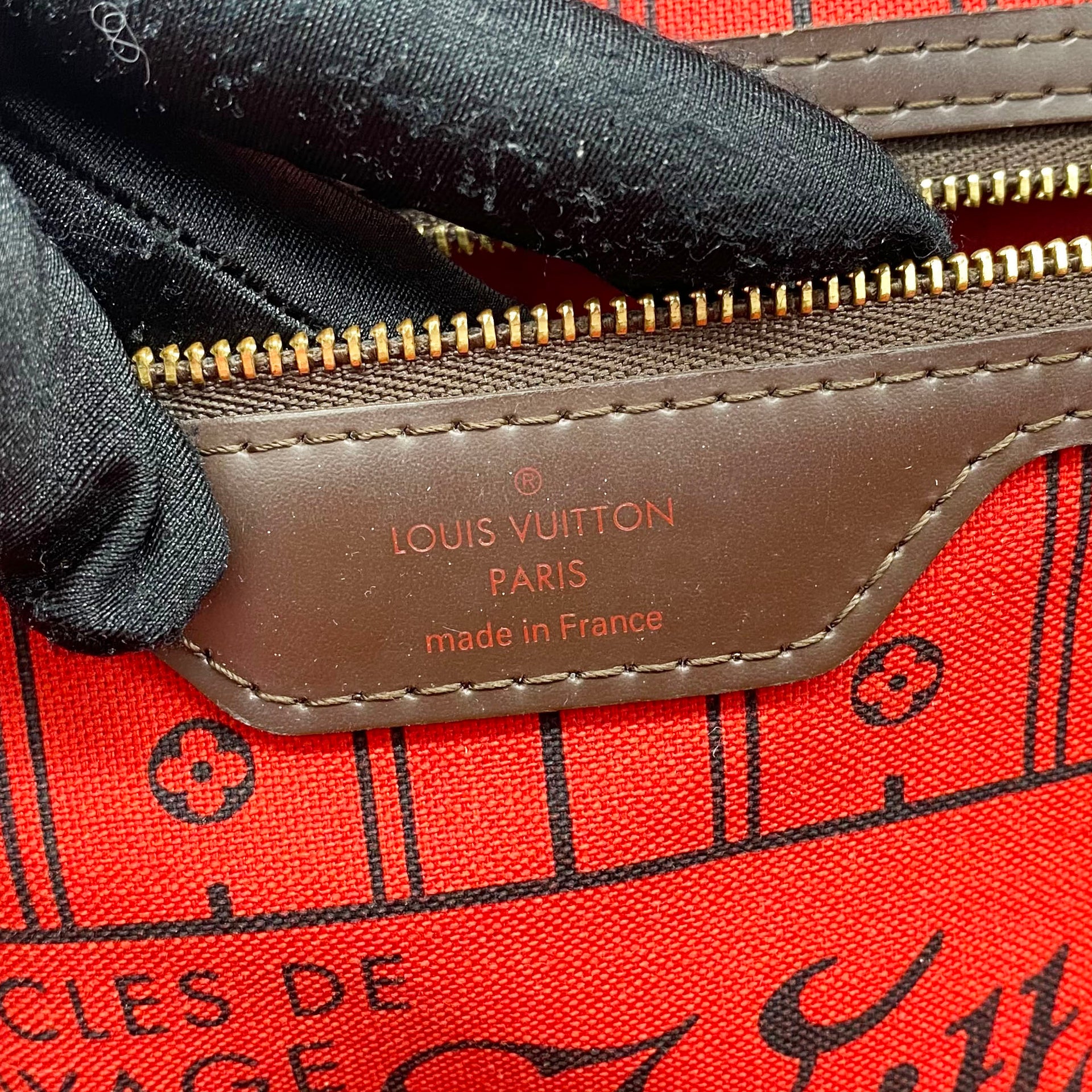 Louis Vuitton Neverfull Gm Damier Ebene Or Monogram