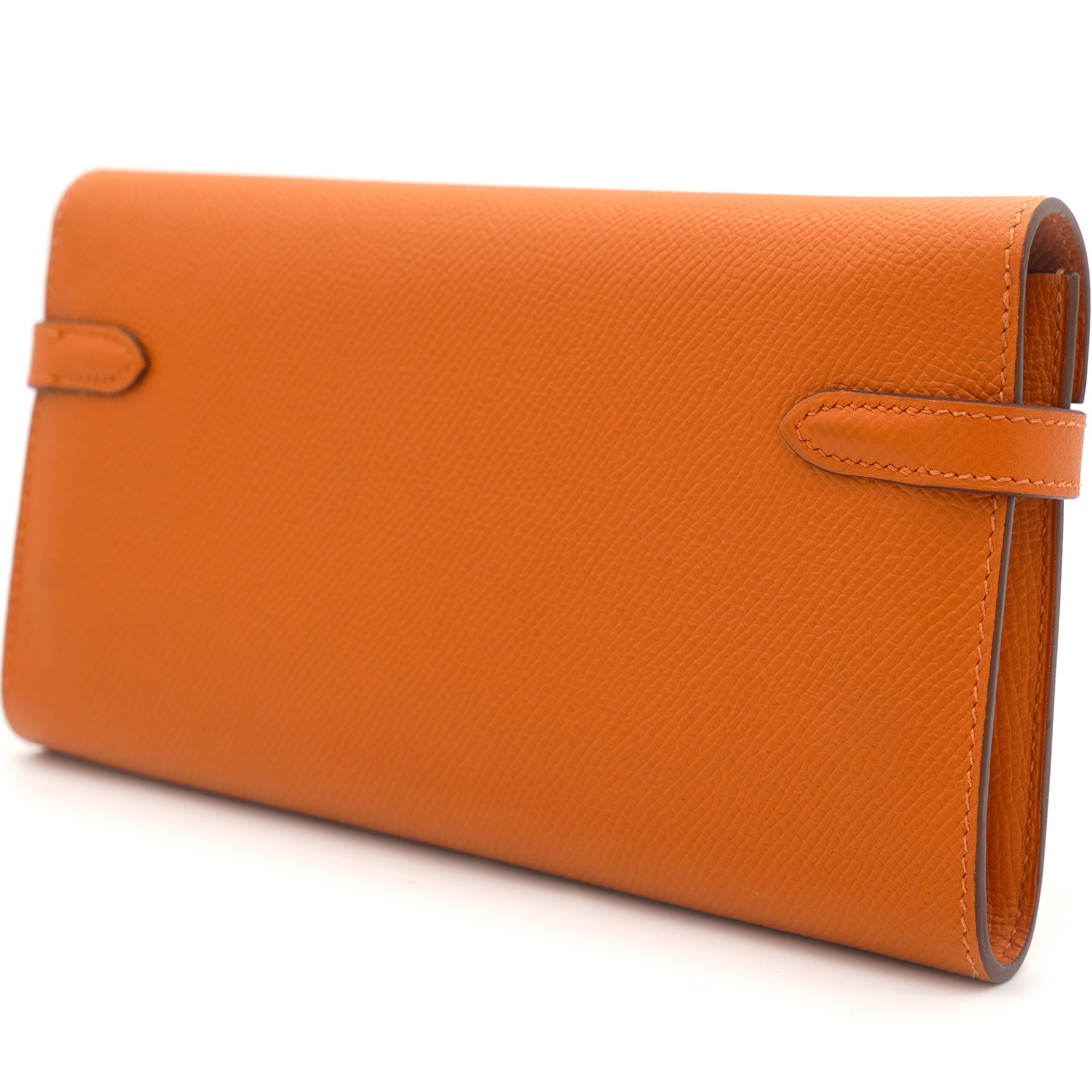 Kelly Long Orange Epsom Handbag