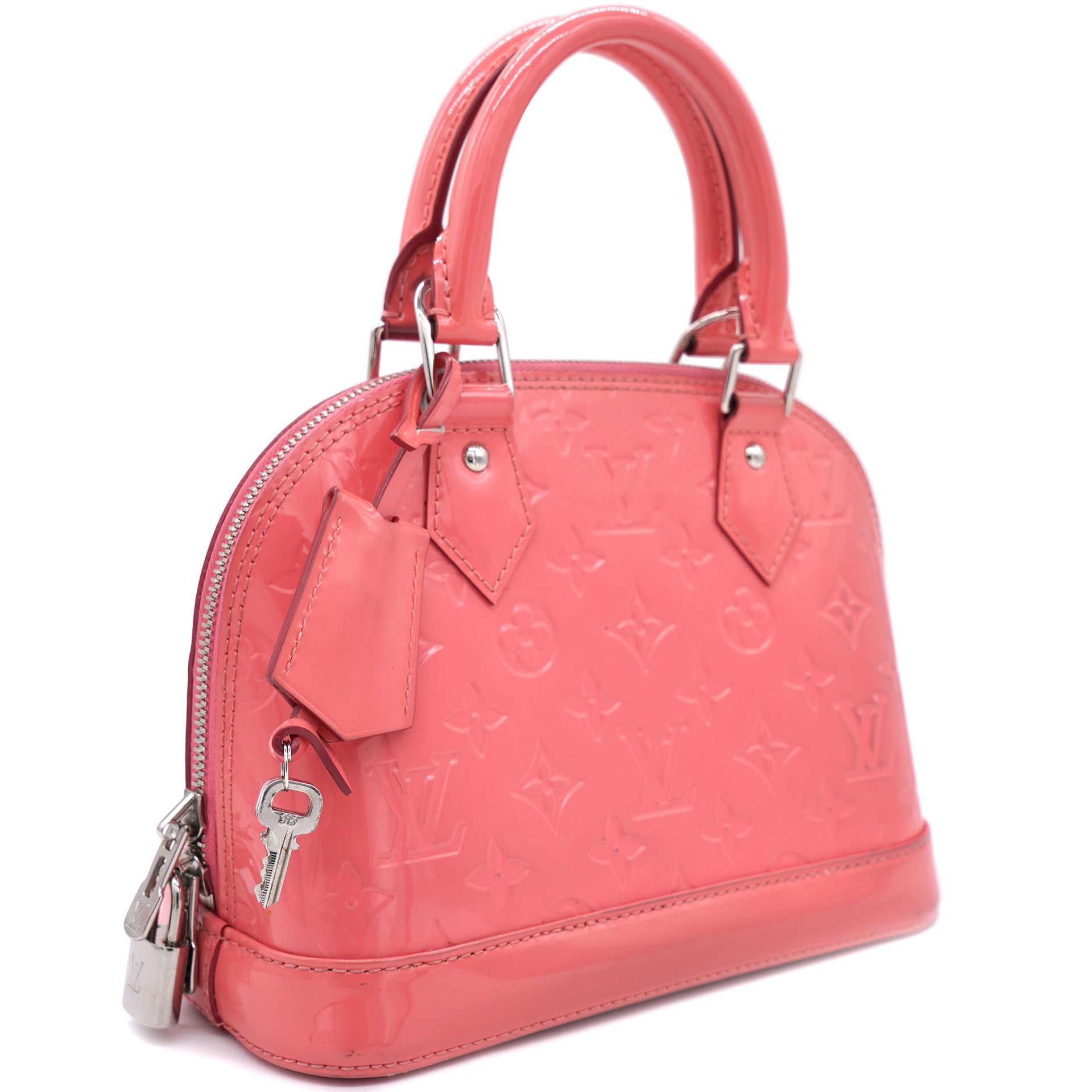 Louis Vuitton Vernis Alma BB Coral Pink