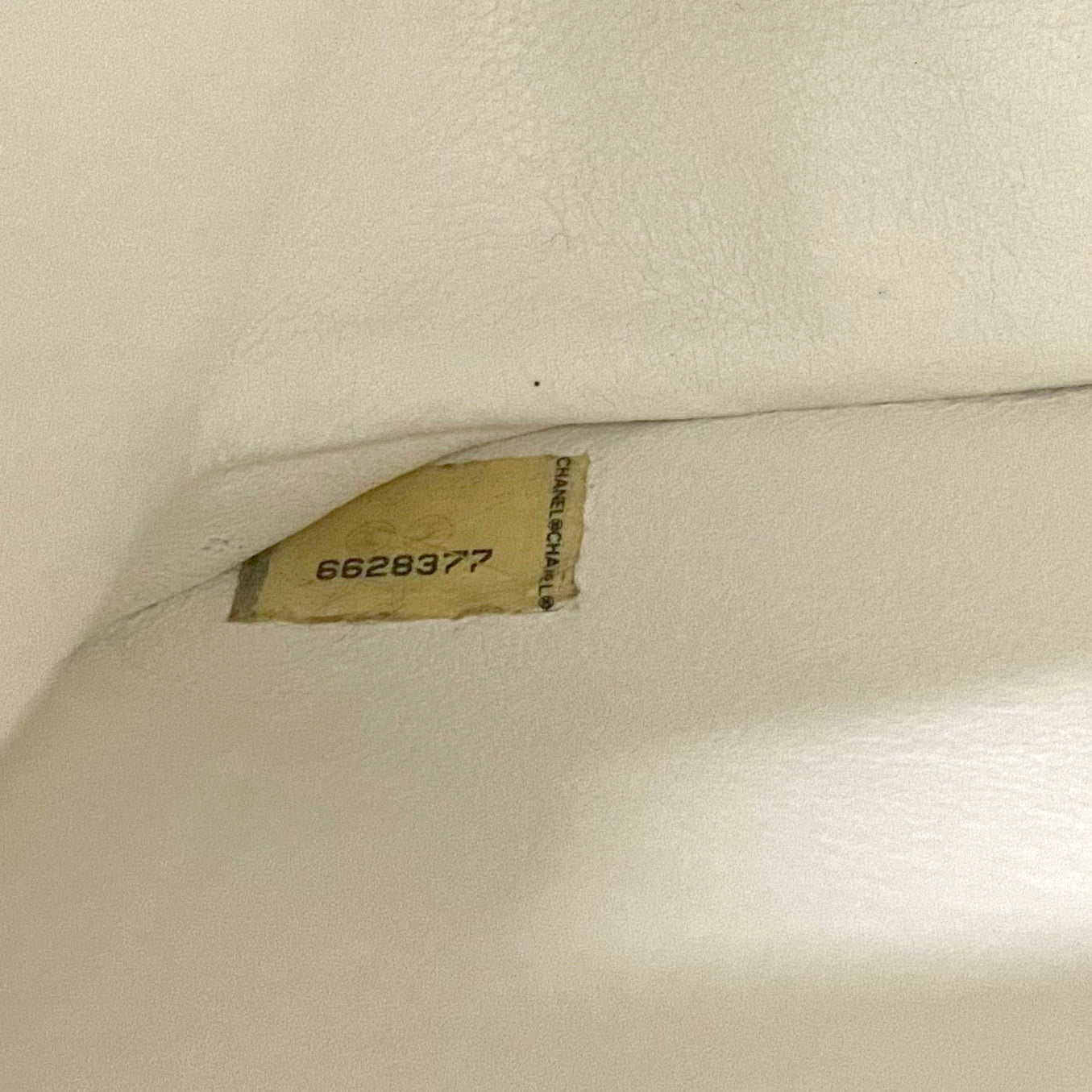 White/Beige Quilted Tweed Vintage Flap Bag