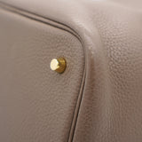 Clemance Leather Picotin Lock 22 Bag Etoupe