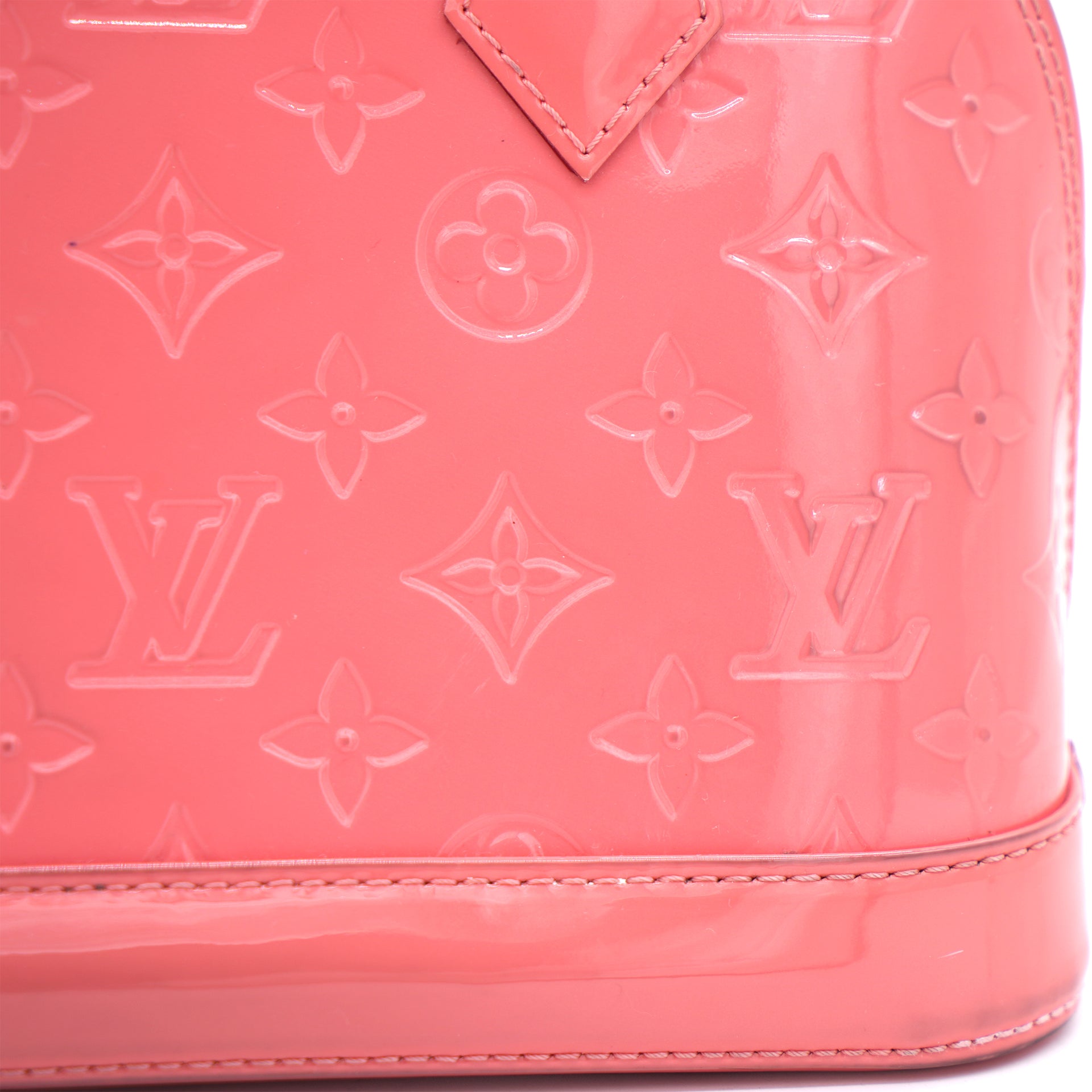 Pink Monogram Vernis Alma BB Bag