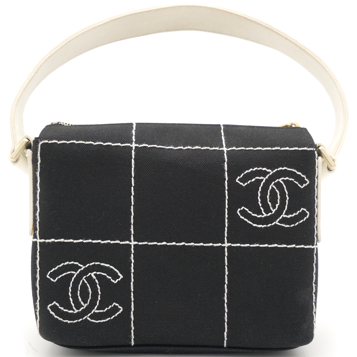 chanel black purse small shoulder