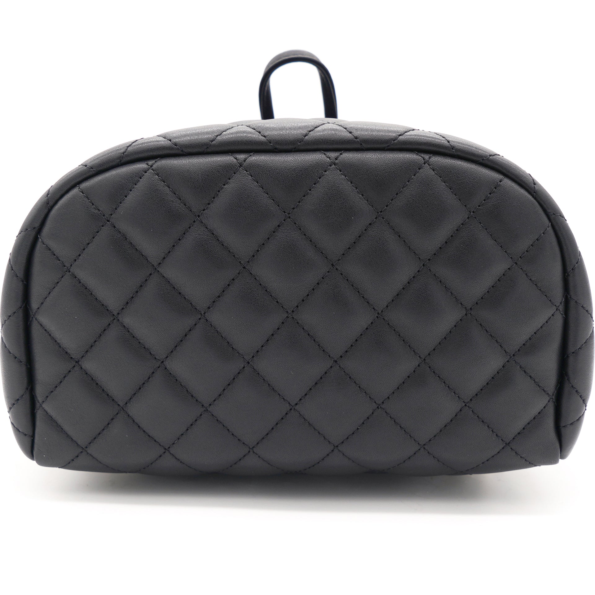 Calfskin Quilted Small Urban Spirit Backpack Black