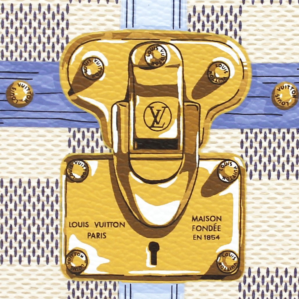 Louis Vuitton - Rare Damier Azur Summer Trunks Pochette Weekend Chain Crossbody