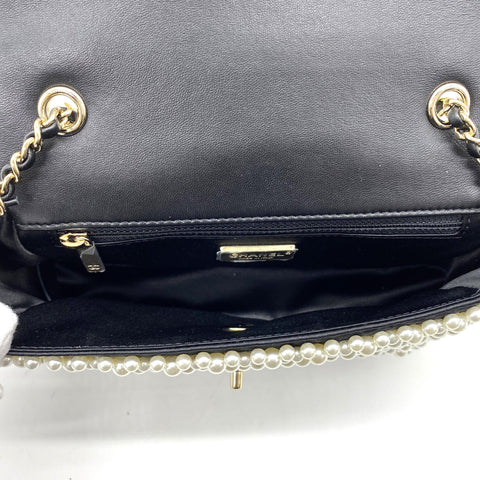 Pearly Mini Classic Flap Bag