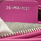Medium Lady Dior in Fushia Lambskin Leather