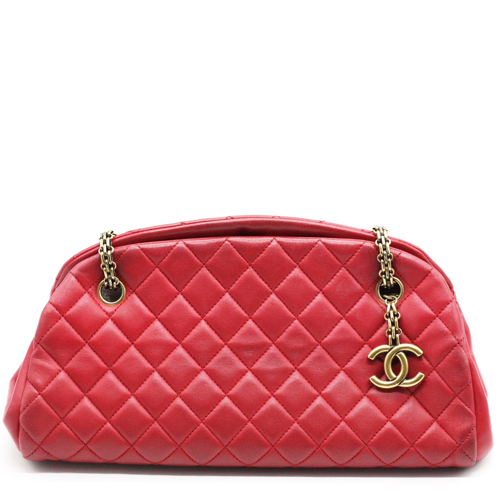 Chanel Just Mademoiselle Bowling Leather Shoulder Bag – STYLISHTOP