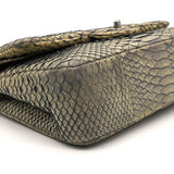 Classic Flap Medium Bag Grey Snakeskin