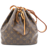 Brown Coated Canvas Louis Vuitton Petit Noe Cloth ref.969575 - Joli Closet