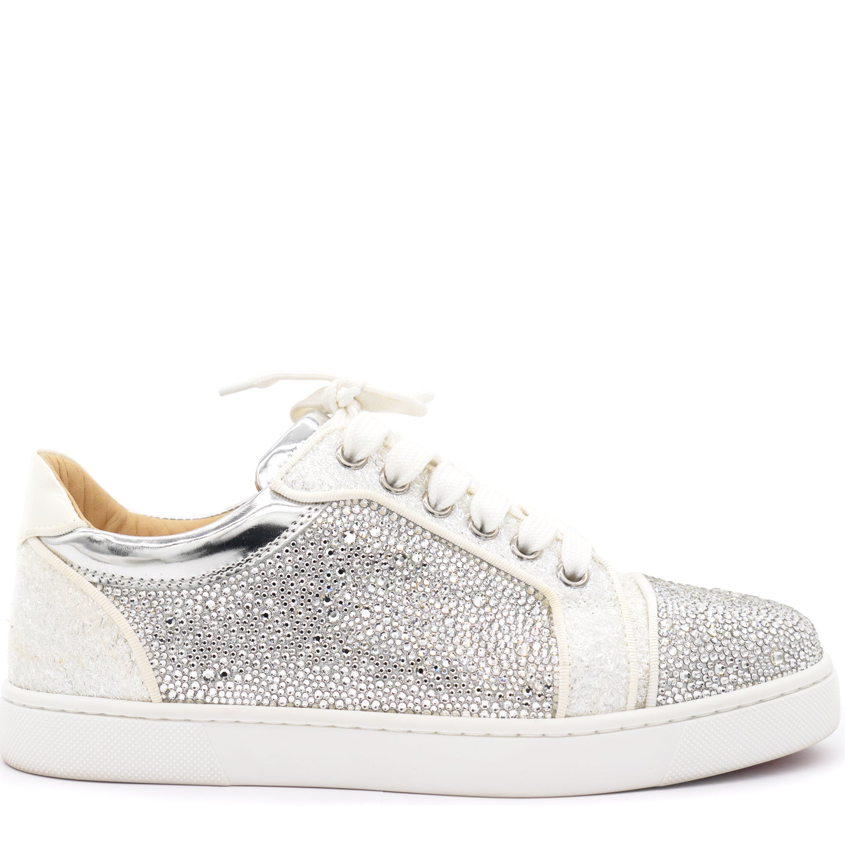 Christian Louboutin Vieira Strass Sneakers White – STYLISHTOP