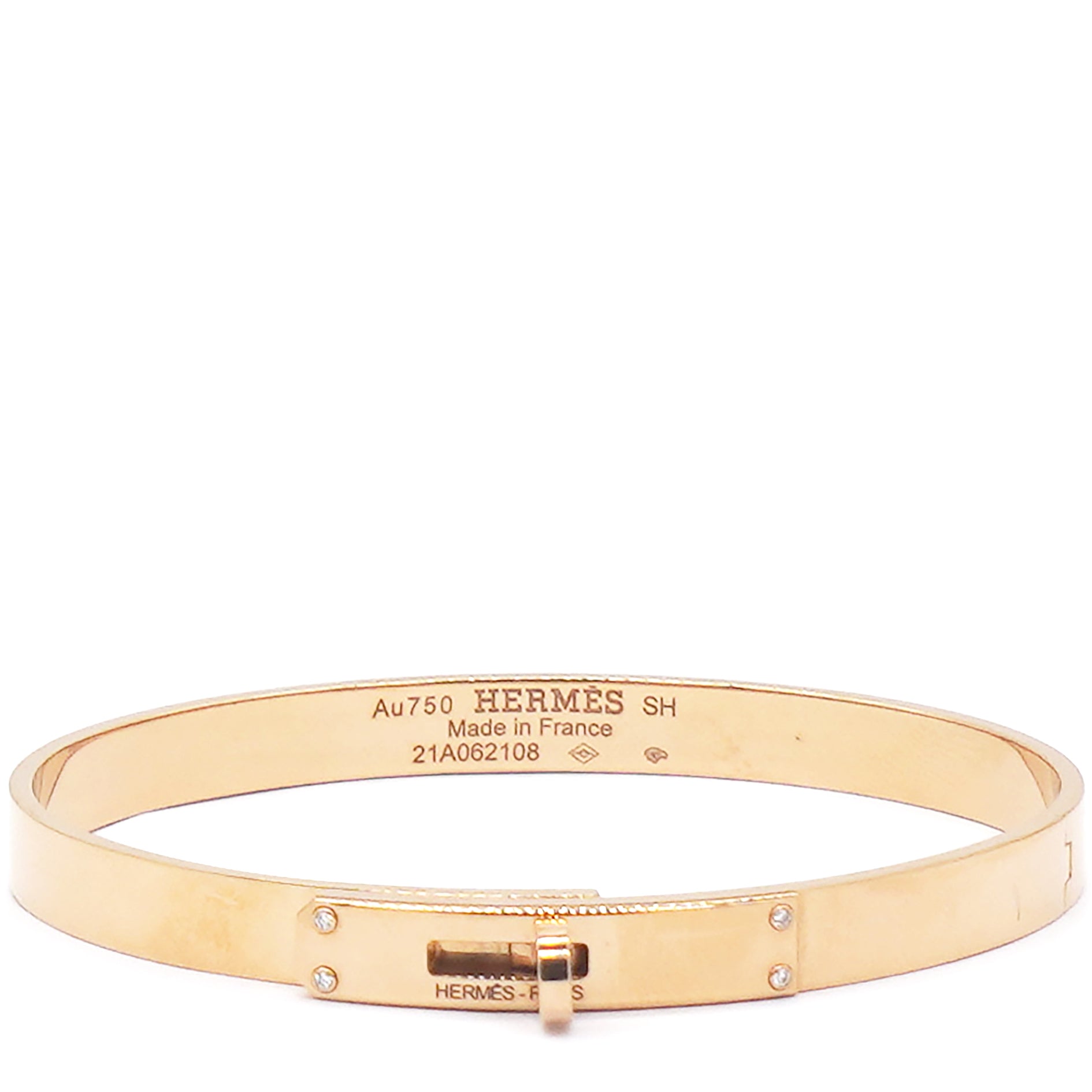 Hermes Enamel Clic H Bracelet with Gold Clasp - Bracelets/Bangles -  Jewellery