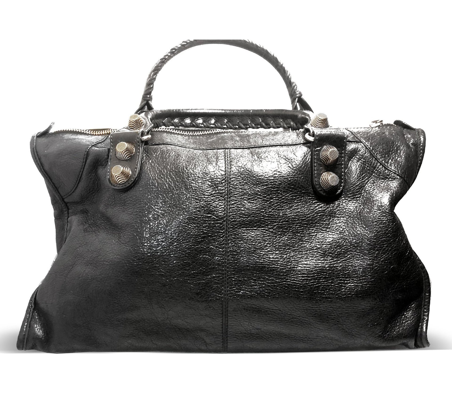 Balenciaga Gaint 21 Work Leather Tote with Classic Studs