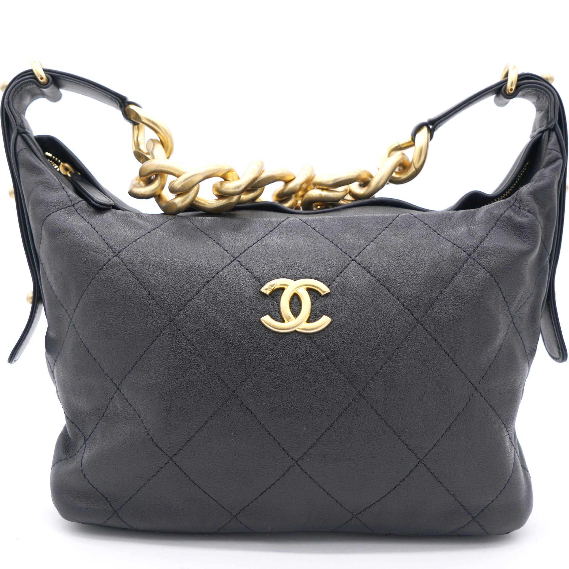 Chanel Lambskin Quilted Small Hobo Black – STYLISHTOP