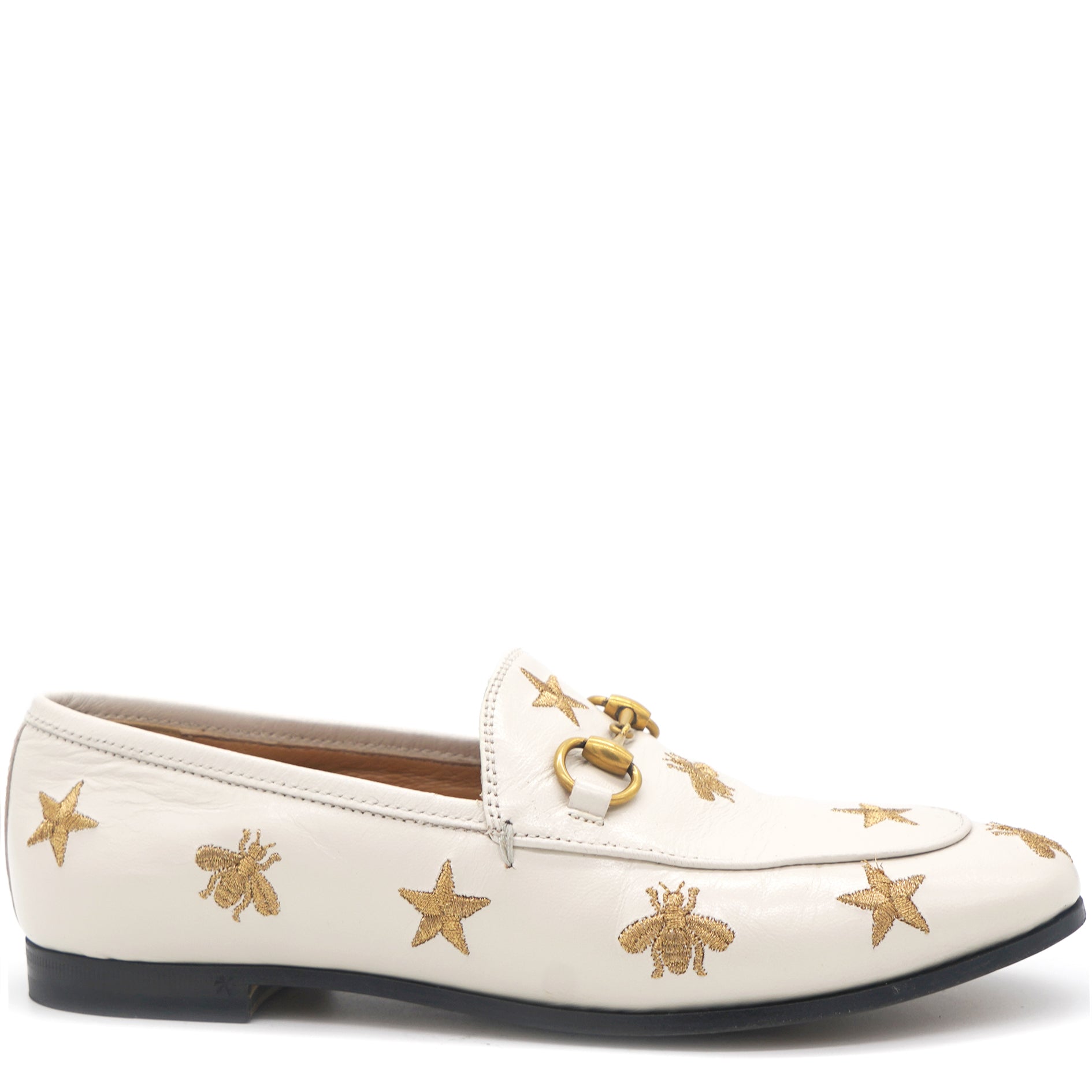 Gucci Goatskin Bee Star Women Loafers 35.5 White – STYLISHTOP