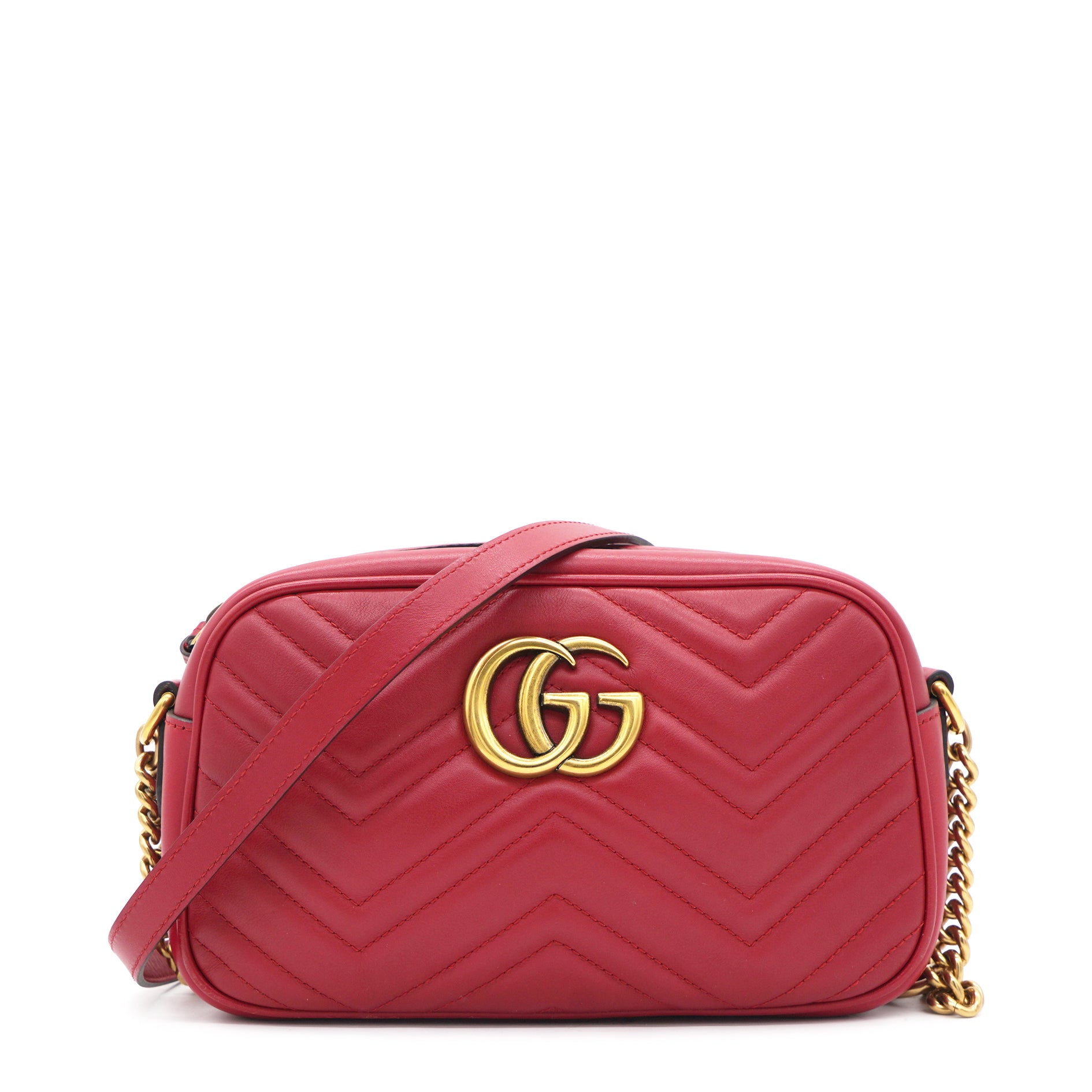 Small GG Marmont red bag