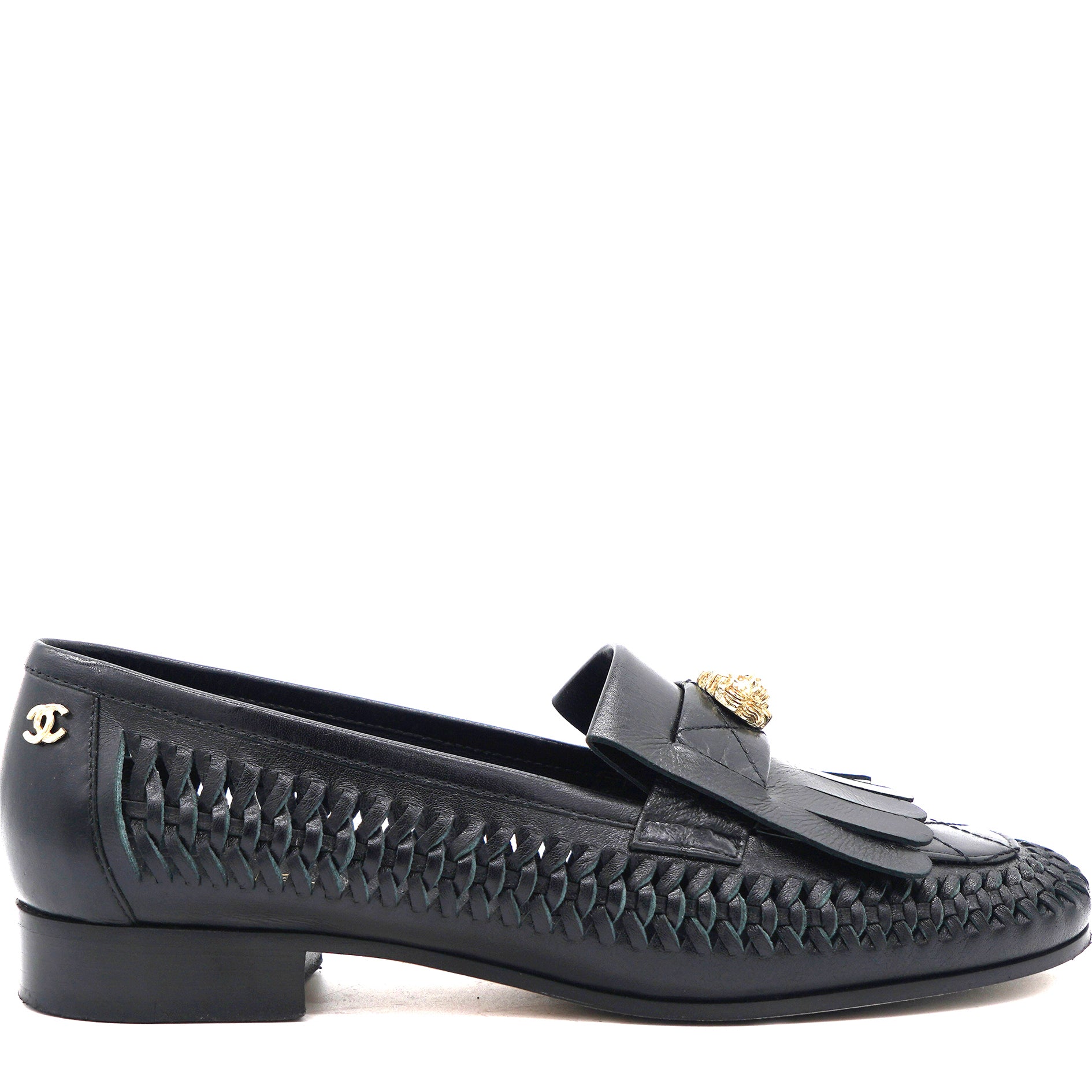 to uger bundet Råd Chanel Black Leather Loafers Cut Out 37 – STYLISHTOP