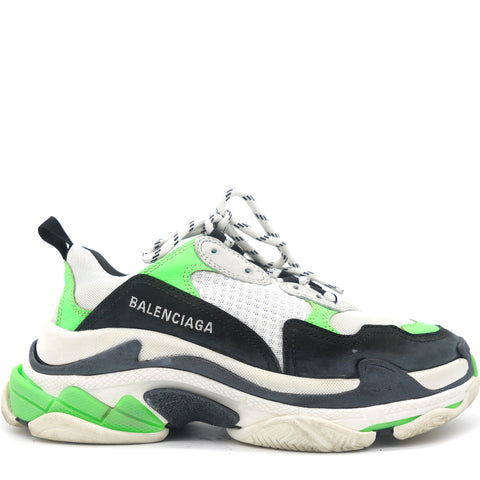 Triple S multi-panel sneakers White and Green 38