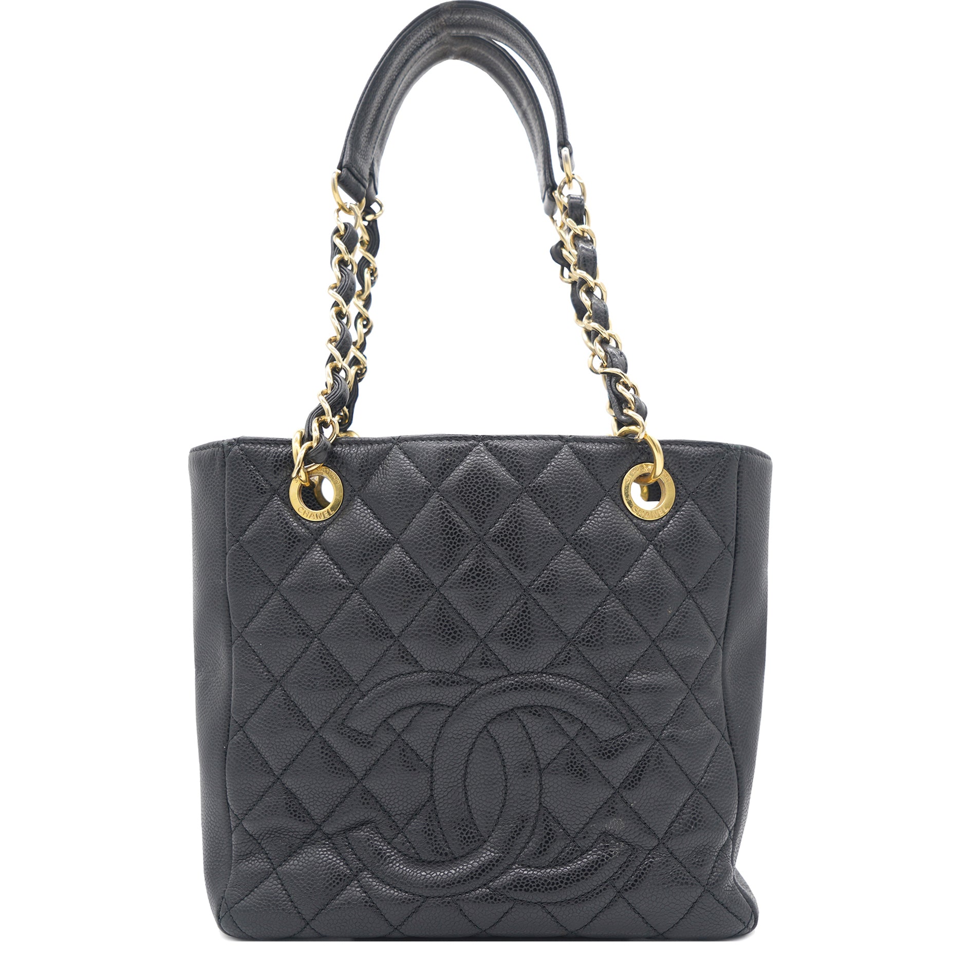 Chanel Black Quilted Caviar Leather Petite Shopping Tote – STYLISHTOP
