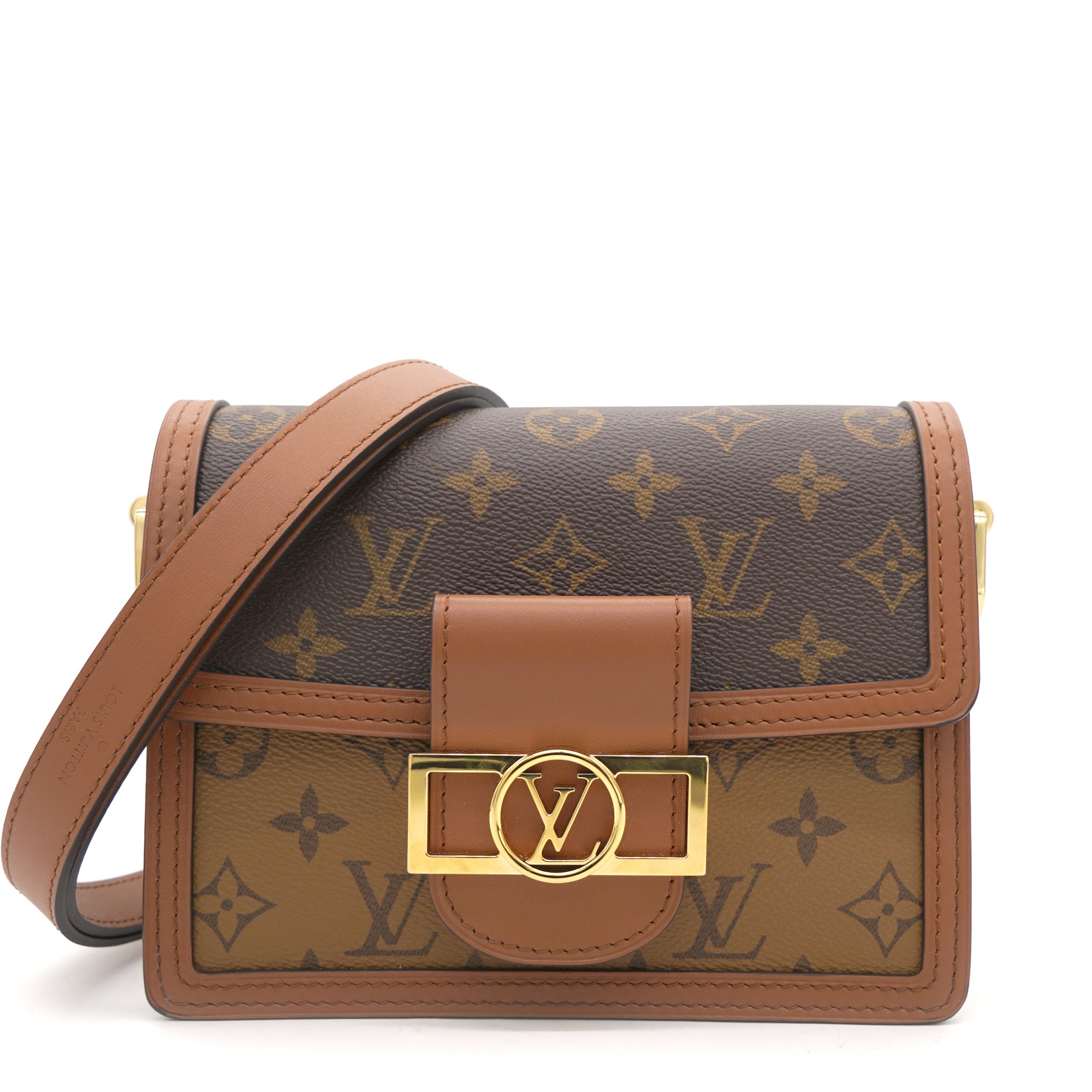 Louis Vuitton Reverse Monogram Mini Dauphine - Brown Shoulder Bags,  Handbags - LOU805227
