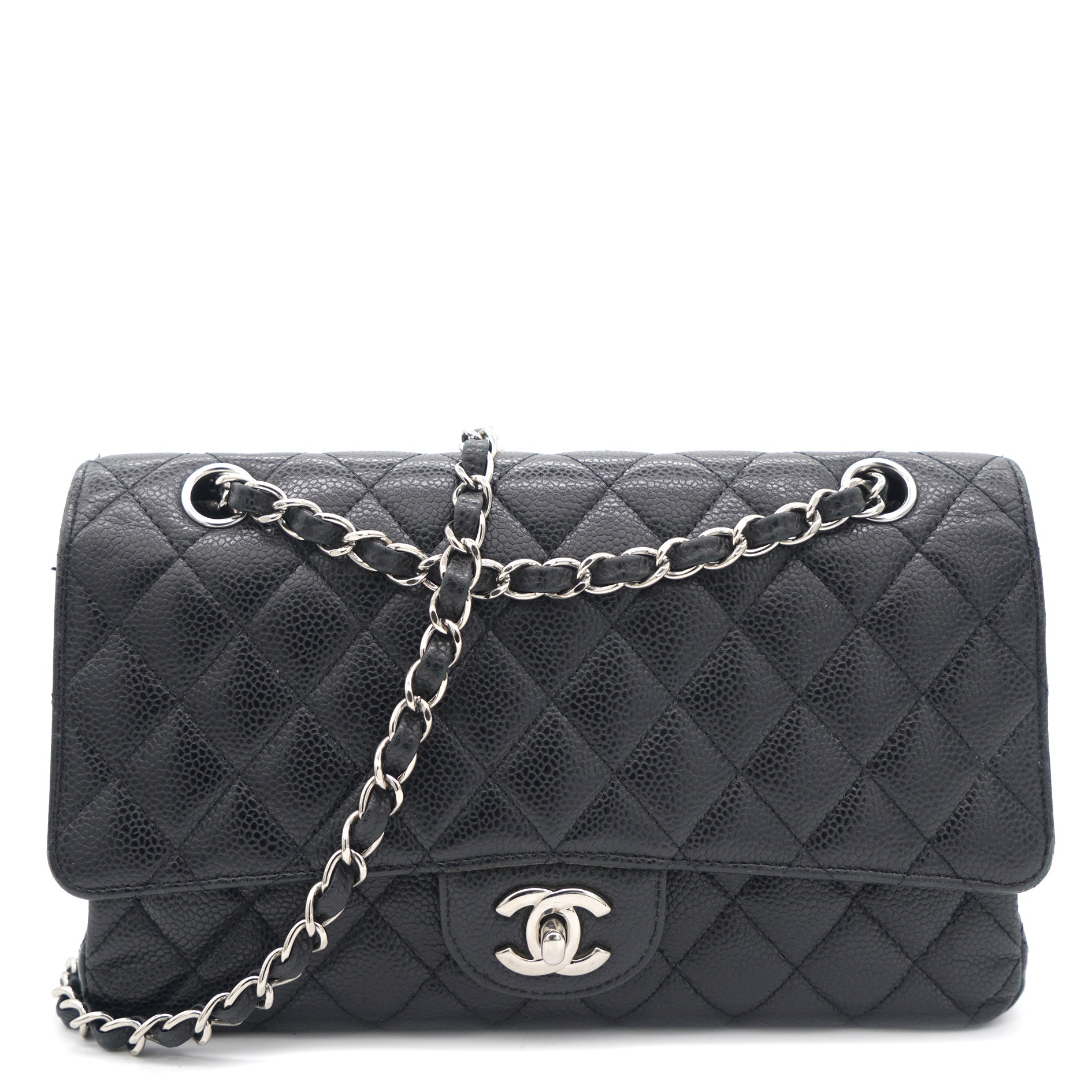 Chanel Caviar Quilted Medium Double Flap Black SHW – STYLISHTOP