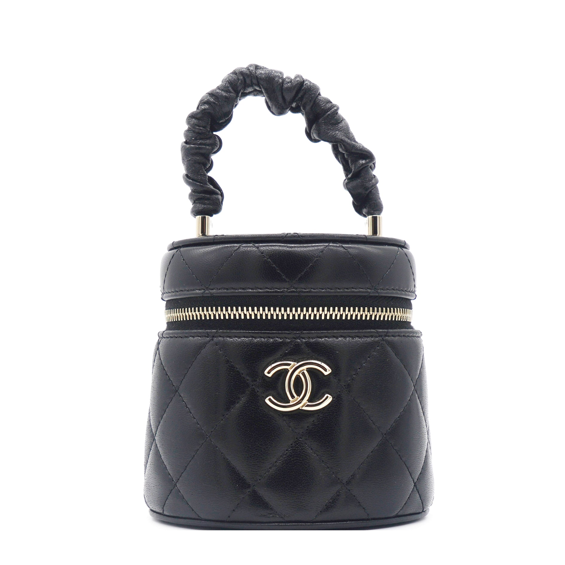 Black 22S Top Handle Mini Vanity Bag