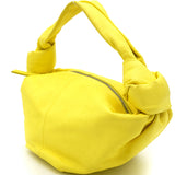 Yellow Leather Double Knot Bag