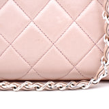 Pearlecent Pink Quilted Vintage Small Tote Bag