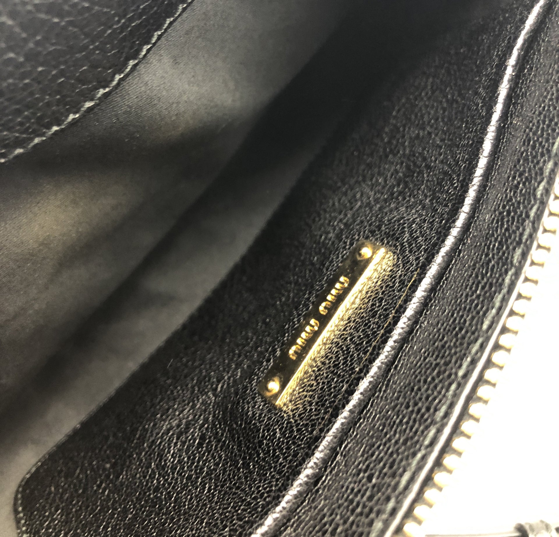 Miu Miu Textured-leather Shoulder Bag