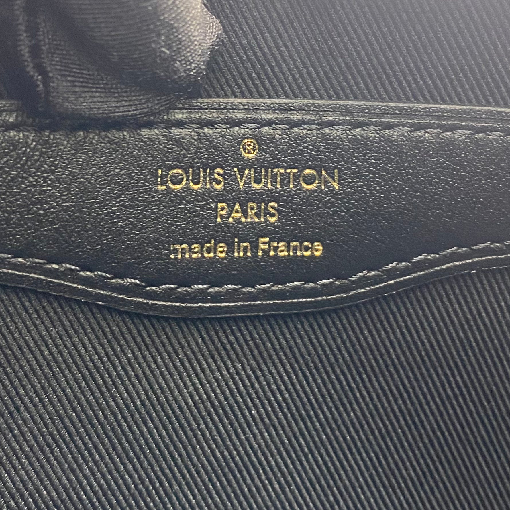 Louis Vuitton Black Leather & Monogram Canvas Boulogne NM