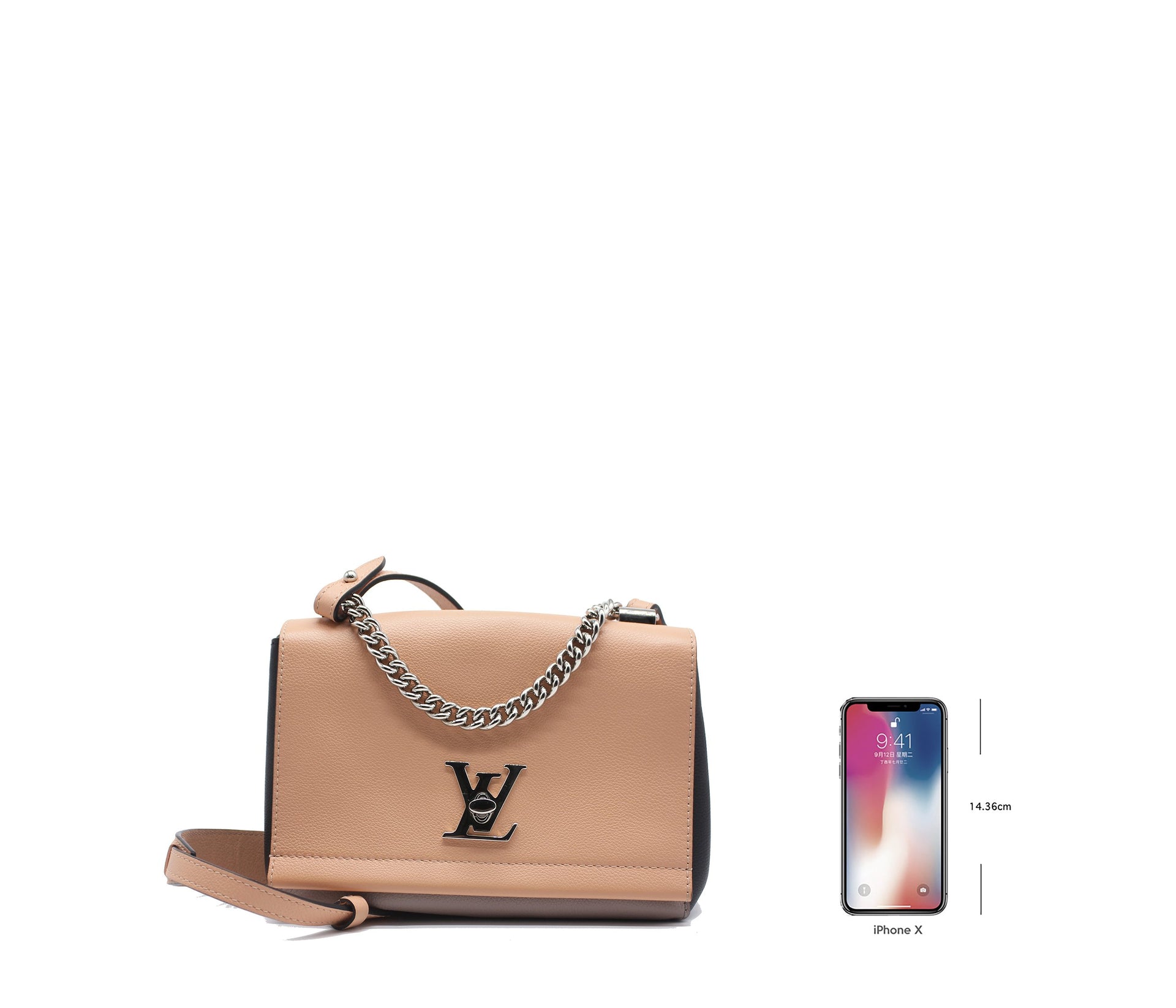 Louis Vuitton Lockme II BB Leather Handbag