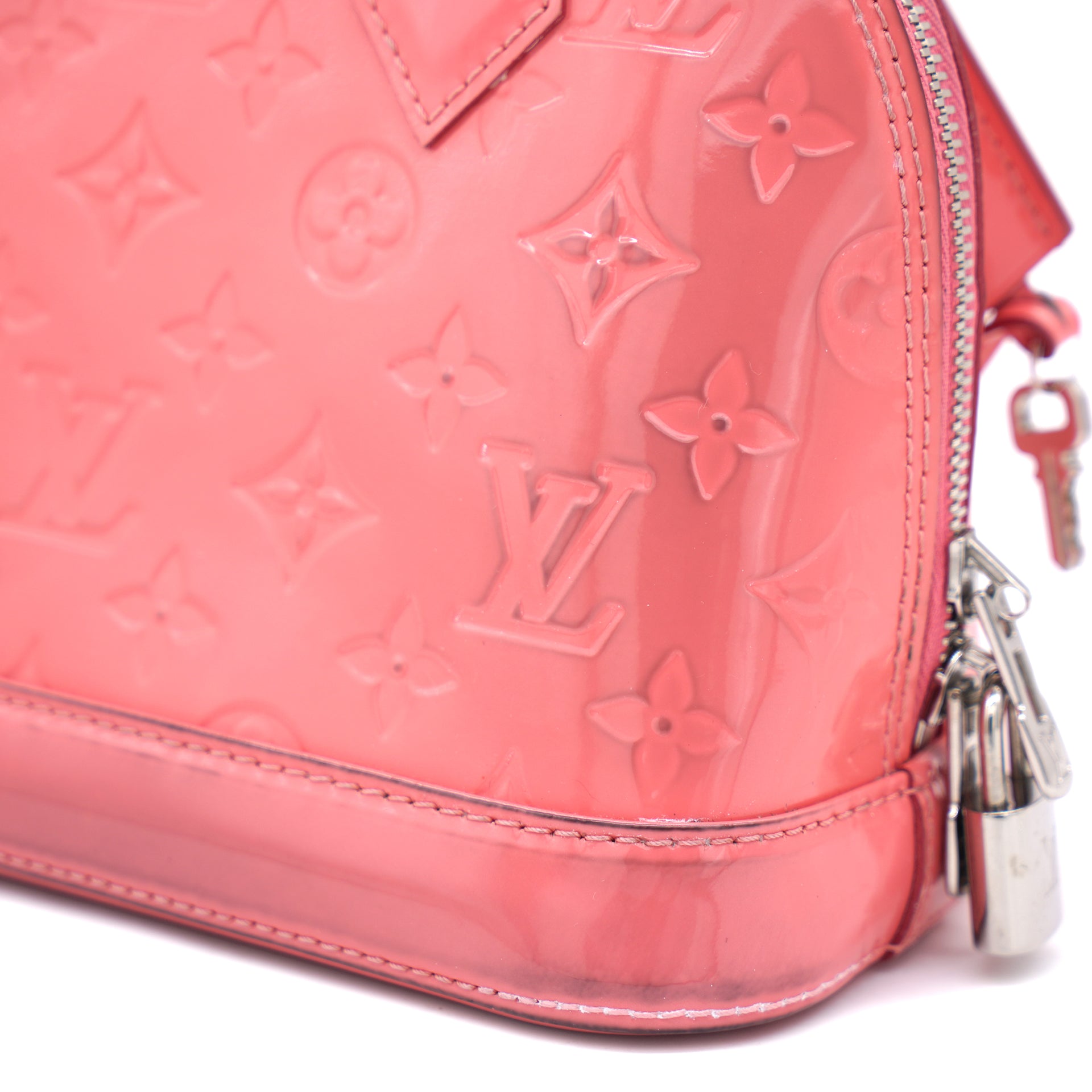 Louis Vuitton Monogram Vernis Alma BB - Pink Handle Bags, Handbags -  LOU803509