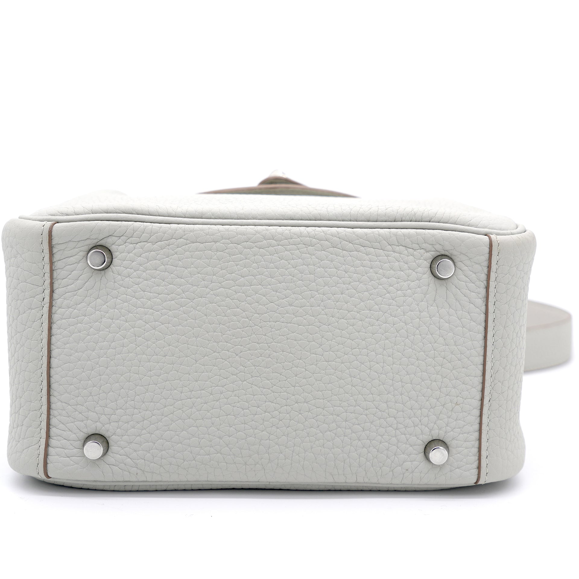 Taurillon Clemence Mini Lindy 20 Gris Pearle