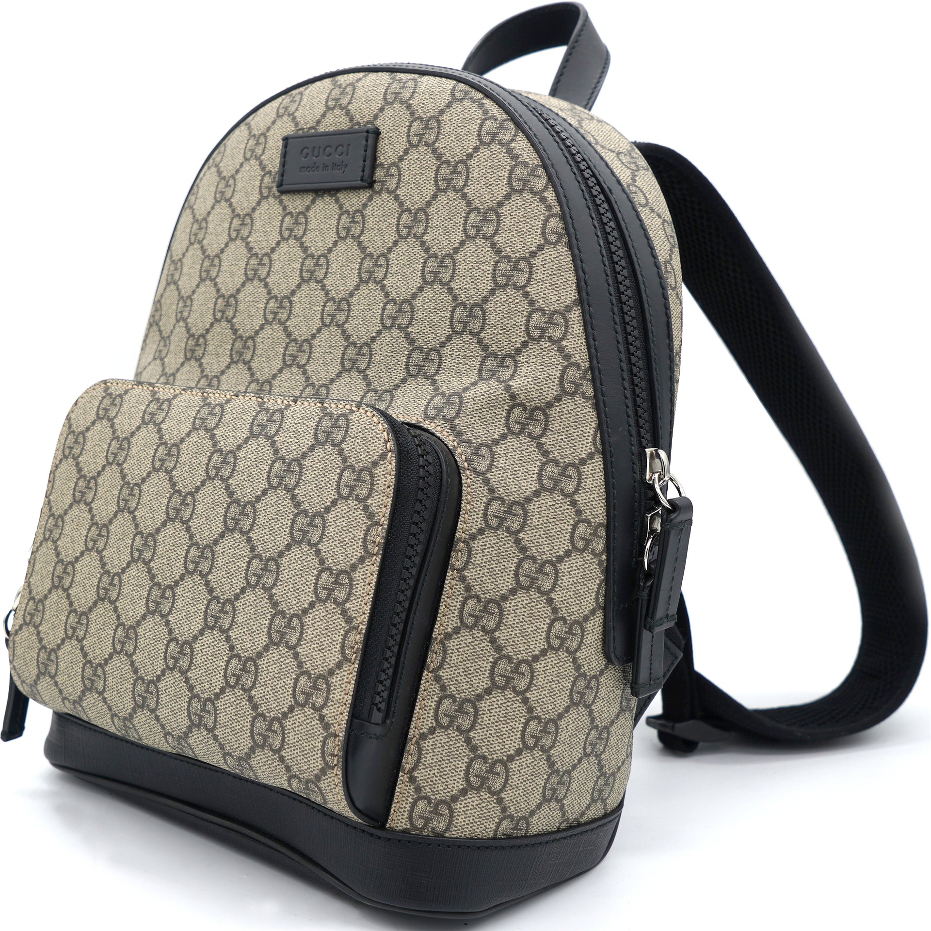 Gucci Beige/Black GG Supreme Canvas and Leather Small Eden Backpack –  STYLISHTOP