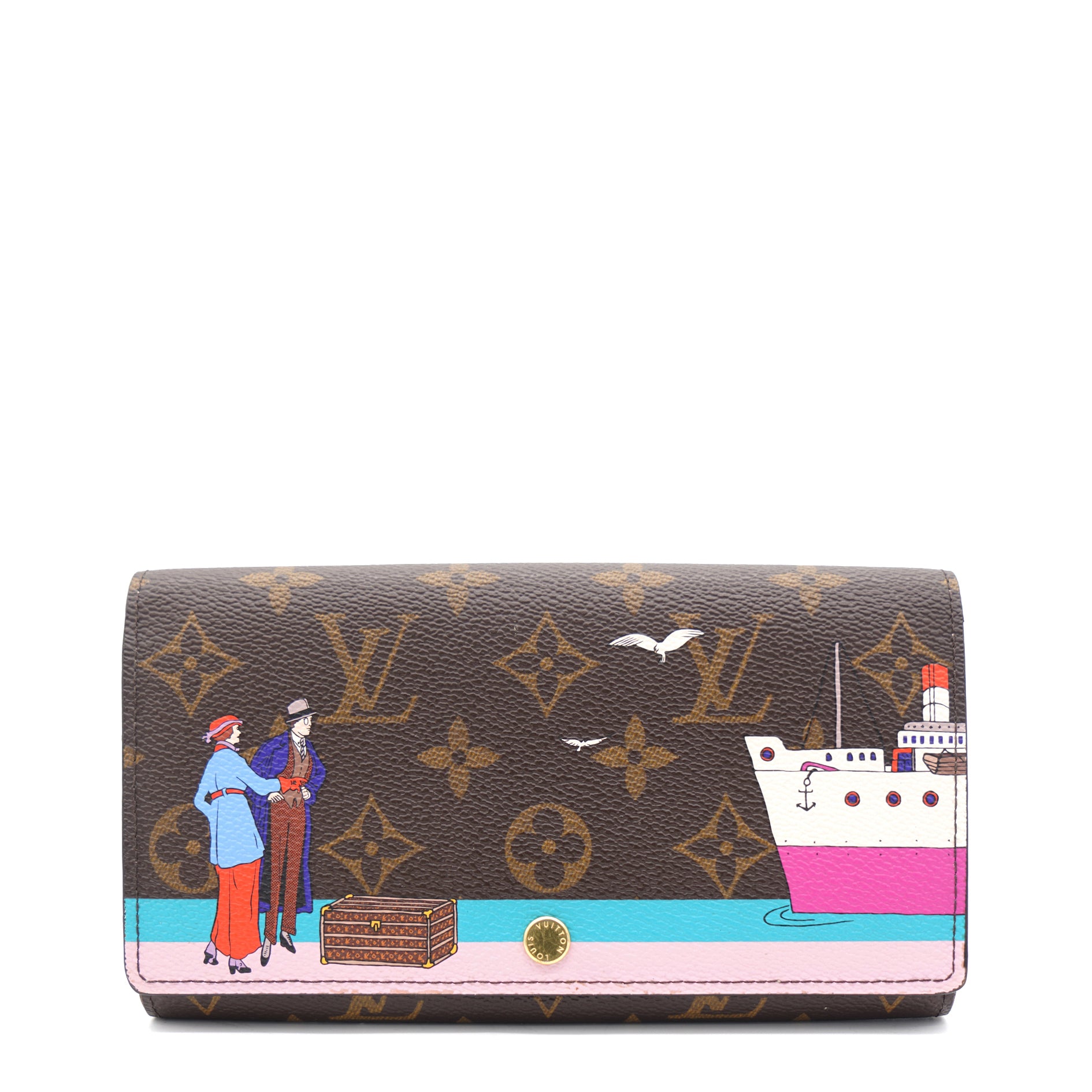 Louis Vuitton Limited Edition Monogram Canvas Illustre Transatlantic Sarah  Wallet – STYLISHTOP