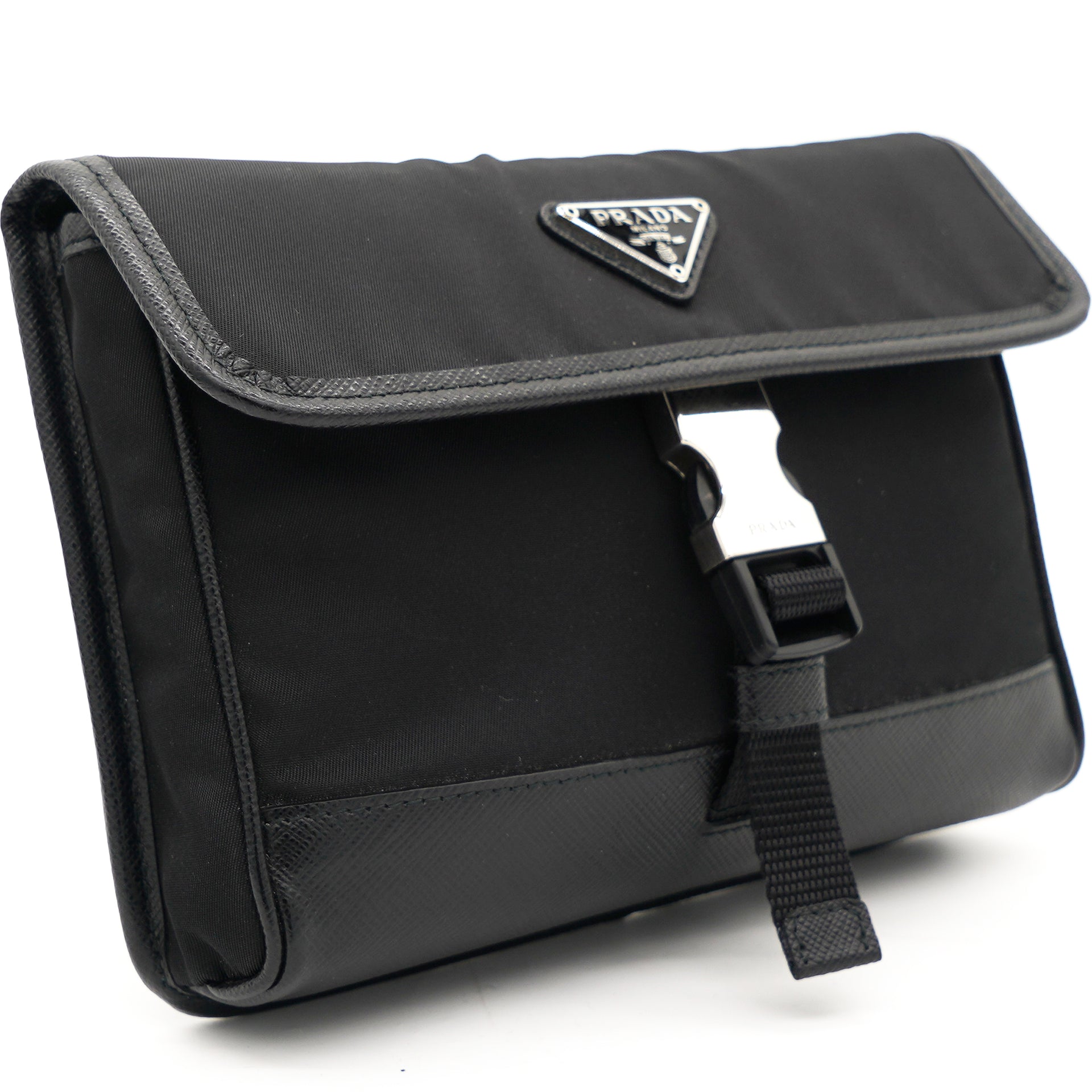 Re-Nylon and Saffiano Leather Smartphone Case
