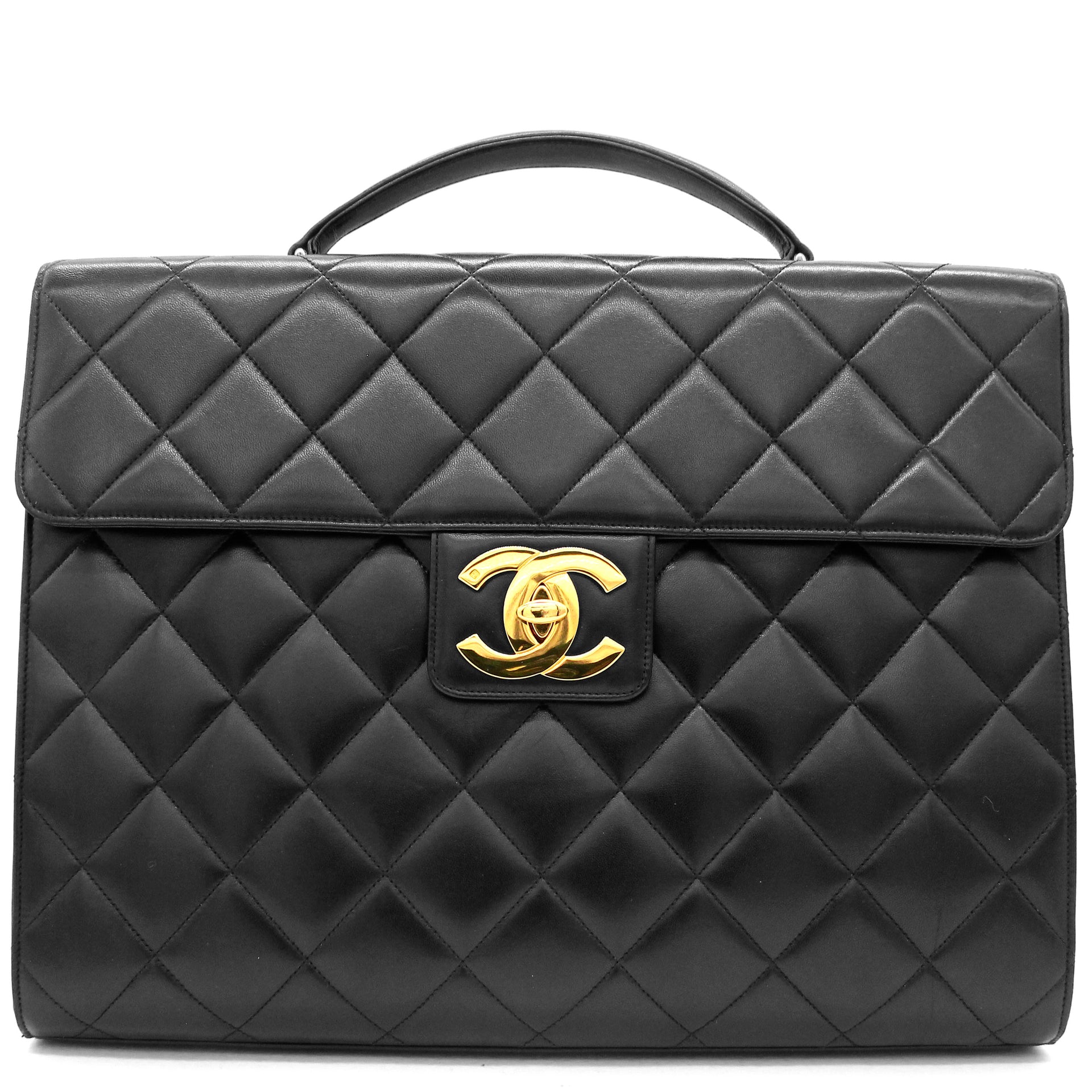1995 diamond quilted briefcase