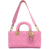 Pink Quilted Leather Runway Bag