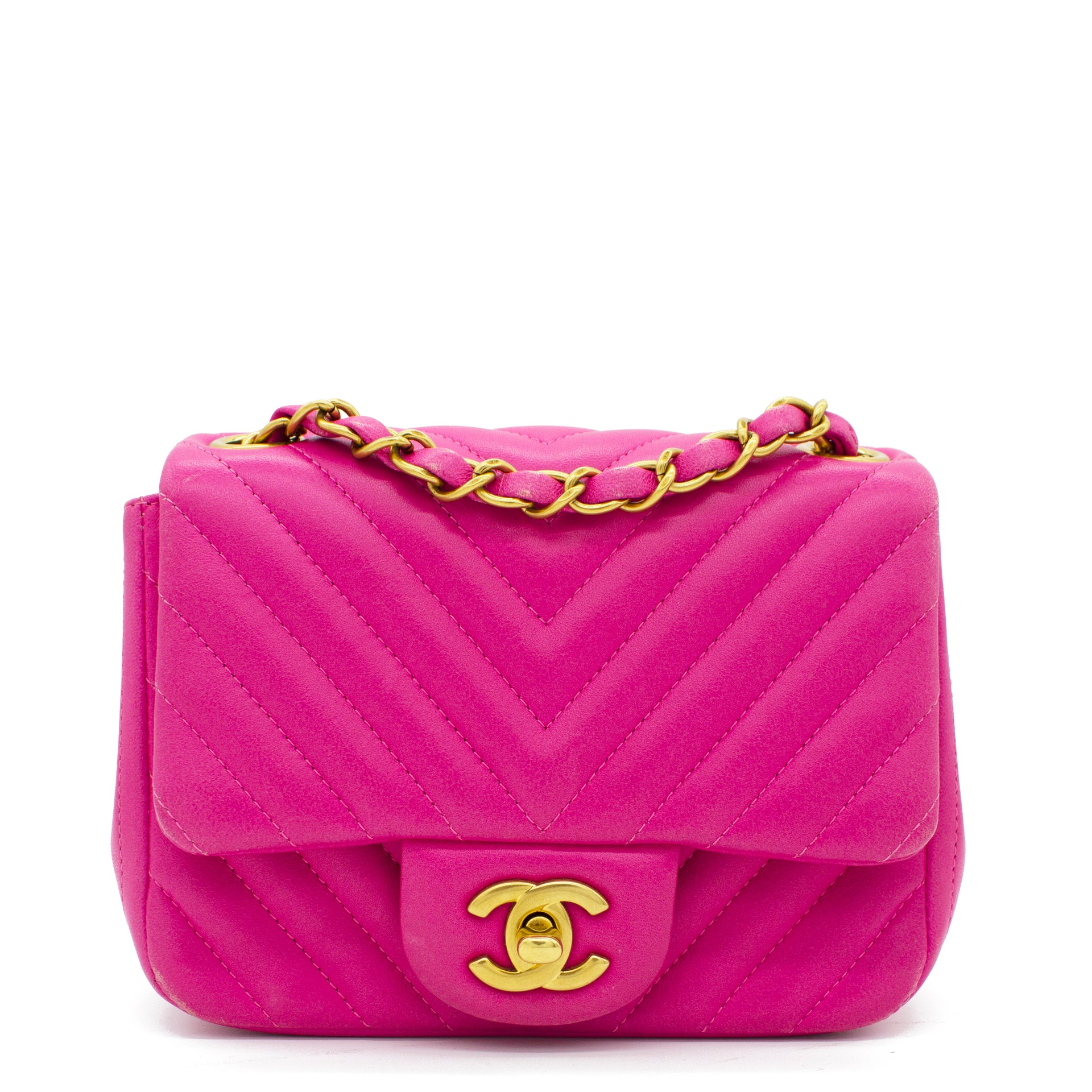 Chanel Chevron Mini Square Flap Bag – STYLISHTOP