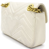 Marmont Mini Flap Bag White