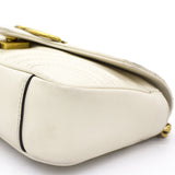 Marmont Mini Flap Bag White