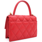 Quilted Smooth Calfskin XS Sharp Satchel Red