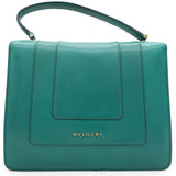 Emerald Leather Serpenti Forever Flap Bag