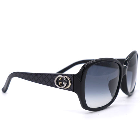 GG3178/K/S SGR JJ Black/Charcoal Square Sunglasses