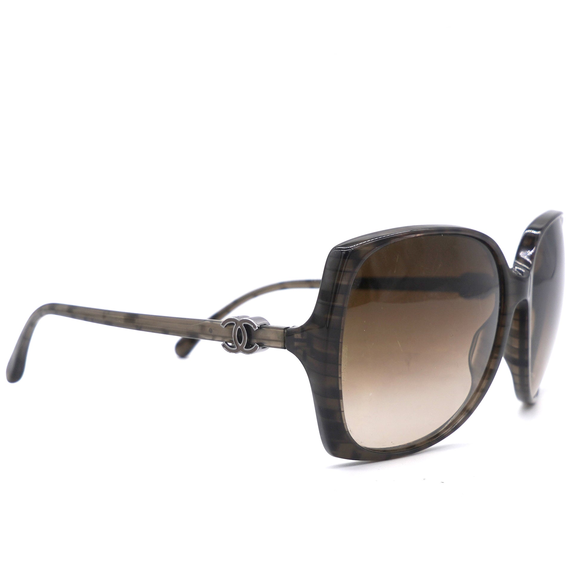 Chanel - Crystal Baguette Cat Eye 5309-B - Brown - Sunglasses - BougieHabit