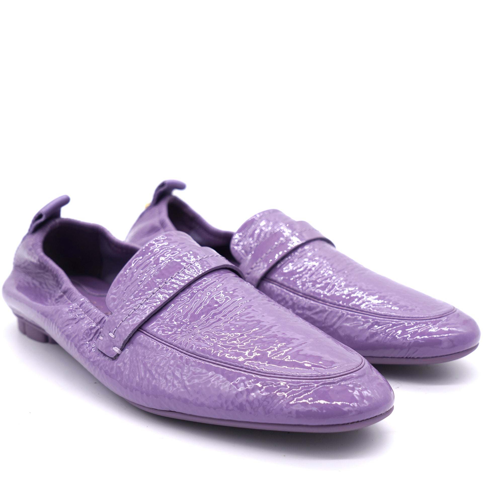Purple Patent Leather Loafers 6