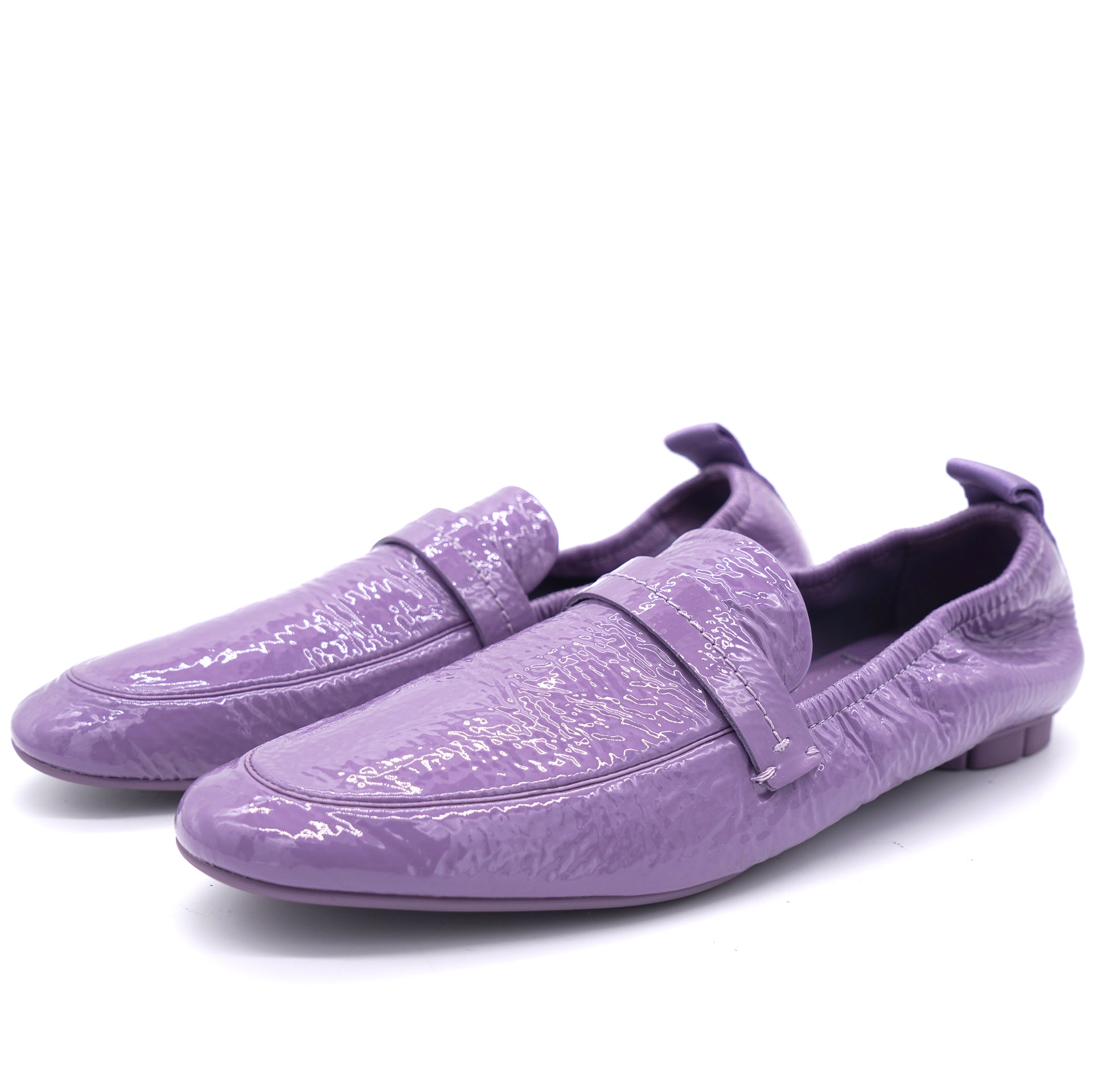 Purple Patent Leather Loafers 6