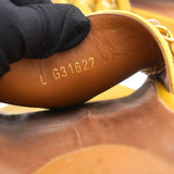 Leather Chain Slides Sandals Flats 37