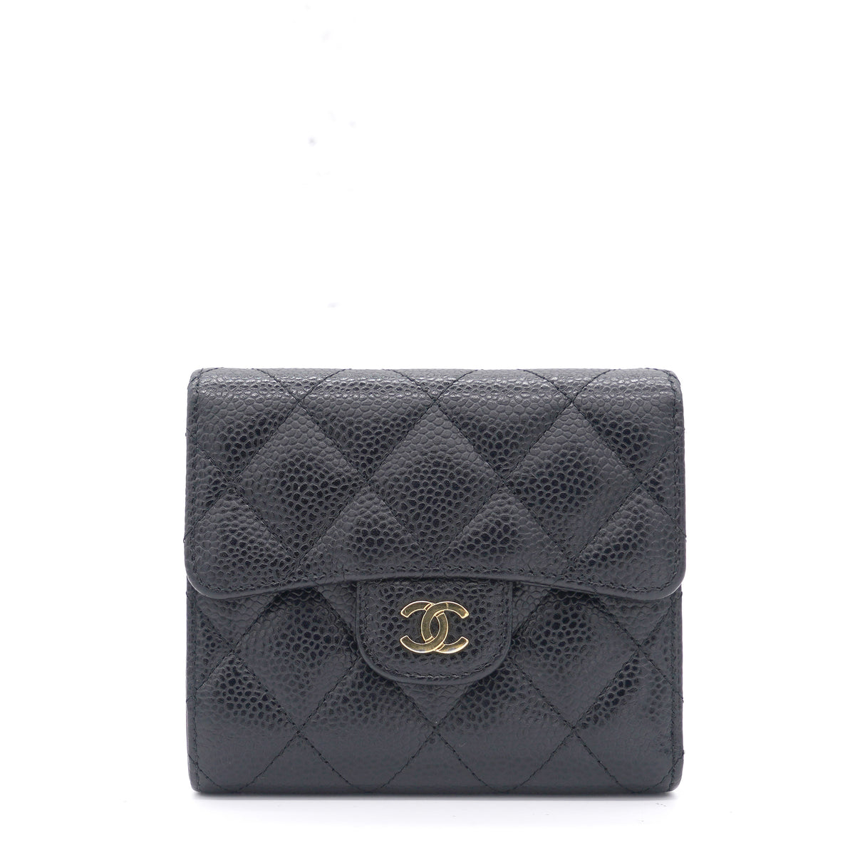 Chanel Caviar Quilted Small Compact Wallet Black – STYLISHTOP