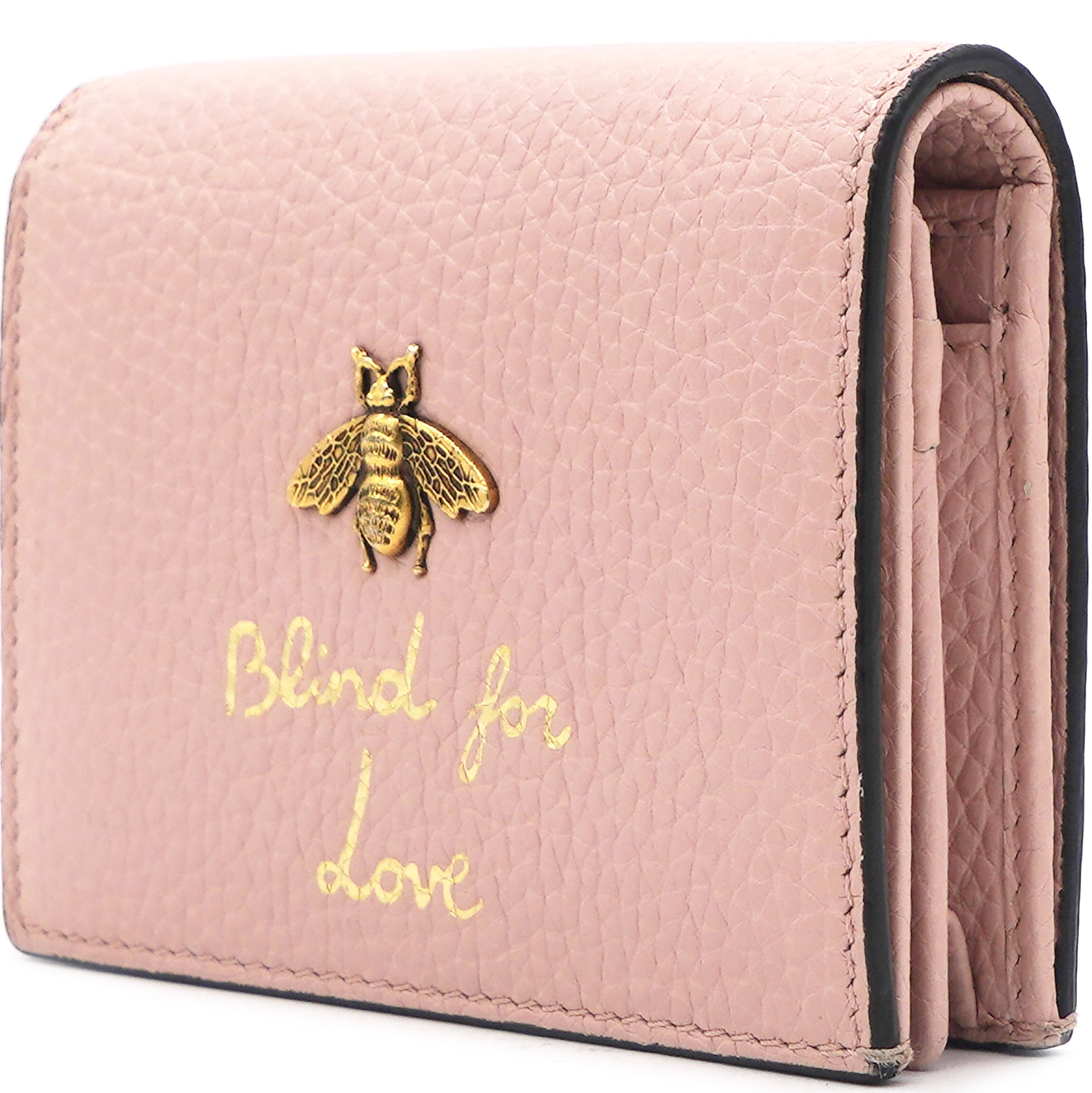 Pink Leather Animalier Wallet